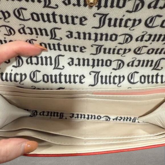 Juicy Couture NWT Lovely Day Flap Clutch Wallet in Red - Picture 6 of 7